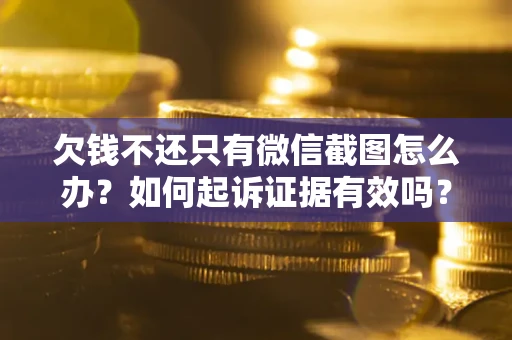 济南欠钱不还只有微信截图怎么办？如何起诉证据有效吗？