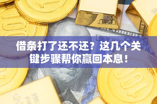 济南借条打了还不还？这几个关键步骤帮你赢回本息！