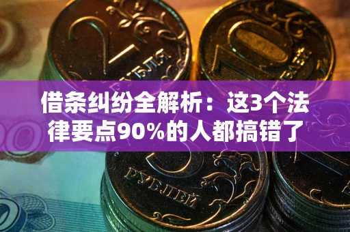 济南借条纠纷全解析：这3个法律要点90%的人都搞错了