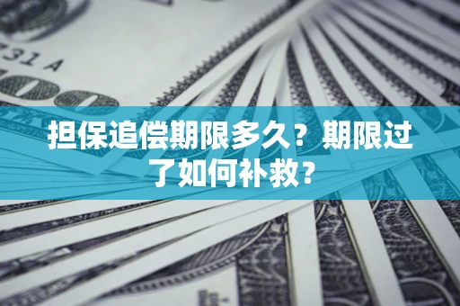 济南担保追偿期限多久？期限过了如何补救？