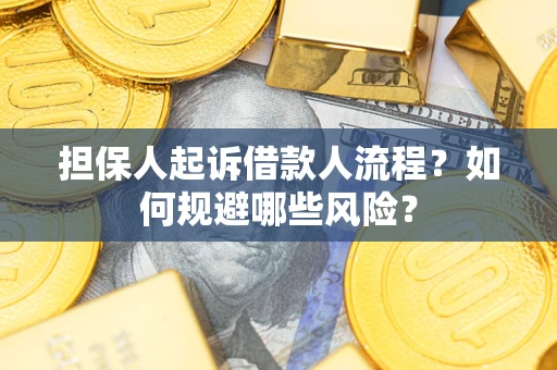 济南担保人起诉借款人流程？如何规避哪些风险？
