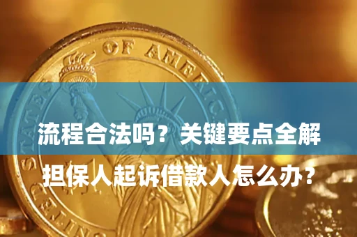 济南

担保人起诉借款人怎么办？流程合法吗？关键要点全解析